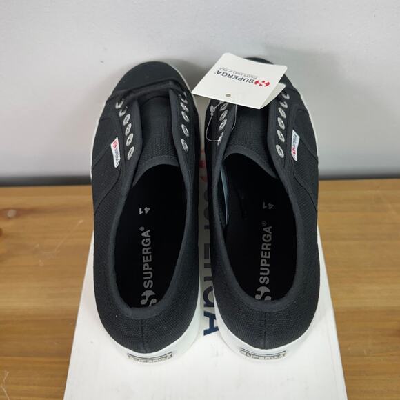 New Superga 2790 Platform Sneakers in Black Women's Size 9.5 - Picture 3 of 9